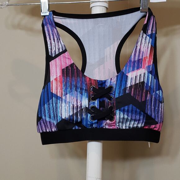 Racerback Sports Bra Multi colored. SIZE Small - Picture 2 of 5
